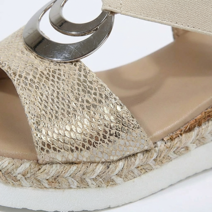 Lauren | Sandalias de Plataforma con Correa al Tobillo para Mujer