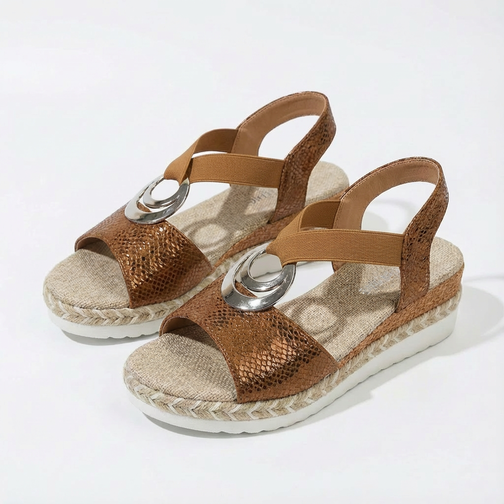 Lauren | Sandalias de Plataforma con Correa al Tobillo para Mujer