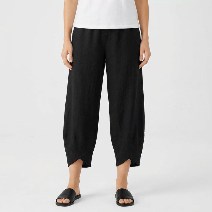 Lucia | Pantalón Culotte Mujer Con Bajo Asimétrico Y Corte Holgado | Casual