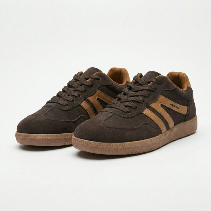 Luna | Mujer Zapatillas Retro Con Rayas Laterales Y Suela Gruesa | Urbano