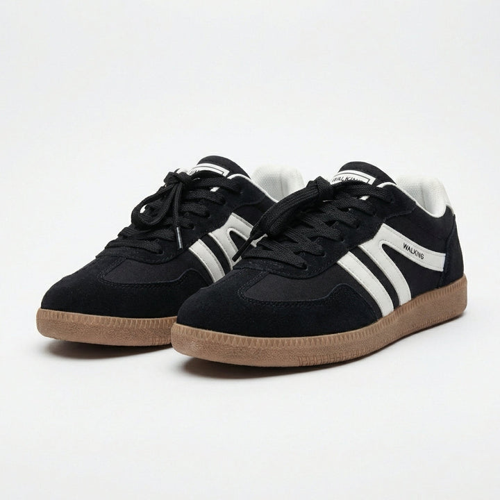 Luna | Mujer Zapatillas Retro Con Rayas Laterales Y Suela Gruesa | Urbano