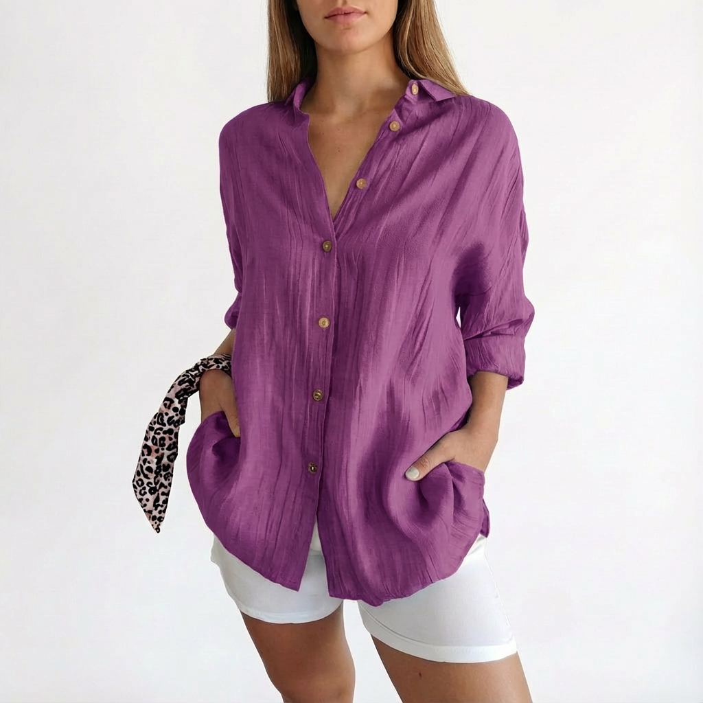 Mariah | Camisa Oversize de Mujer con Botones