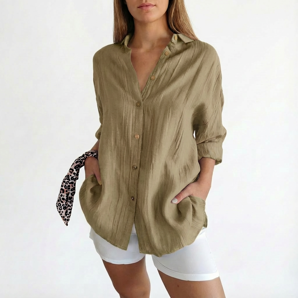 Mariah | Camisa Oversize de Mujer con Botones