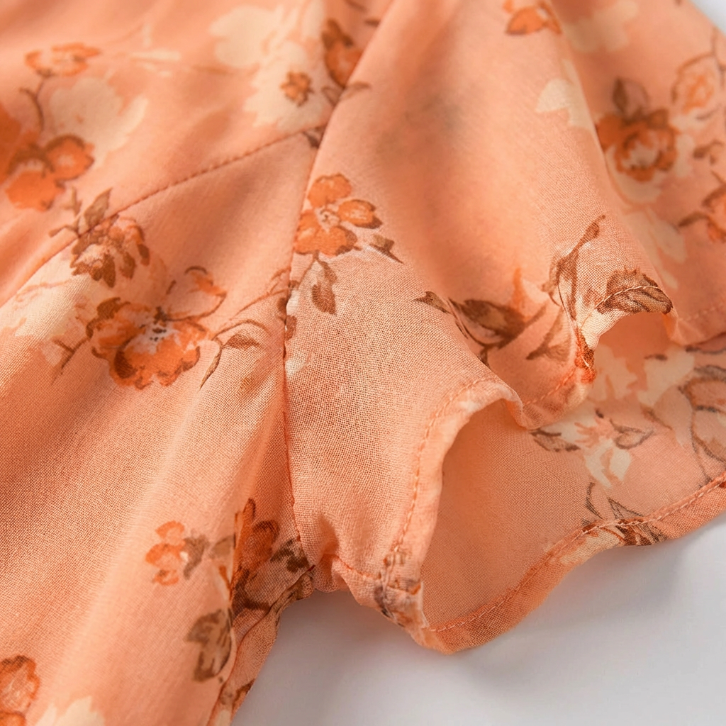Marisol | Vestido Largo Floral con Volantes Mujer