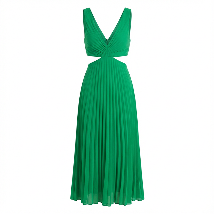 Matilda | Vestido Midi Plisado de Mujer