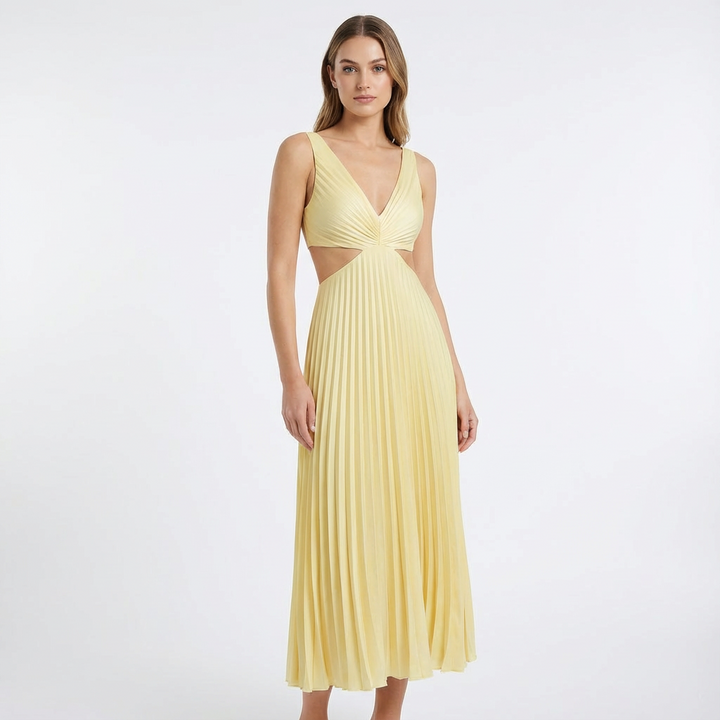 Matilda | Vestido Midi Plisado de Mujer