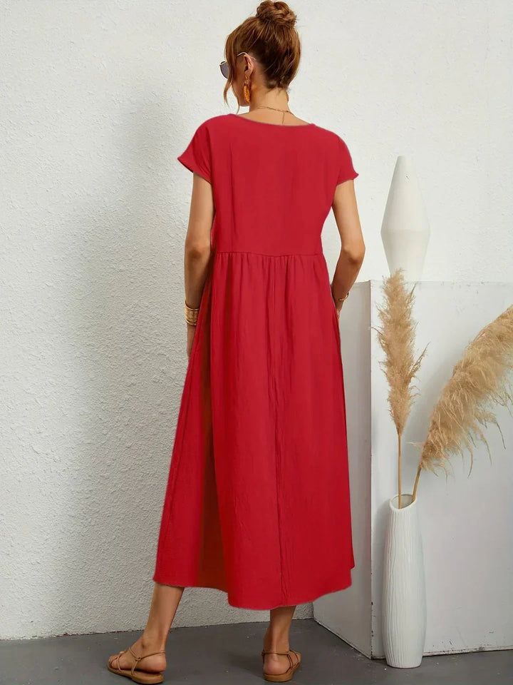 Alba — Vestido midi fluido de elegancia atemporal