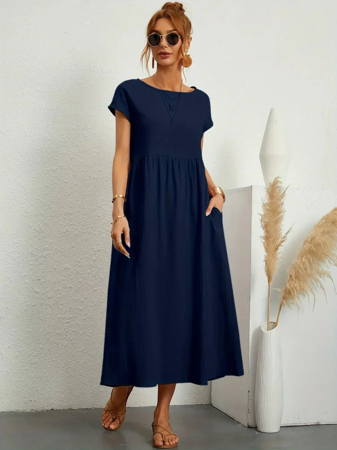 Alba — Vestido midi fluido de elegancia atemporal
