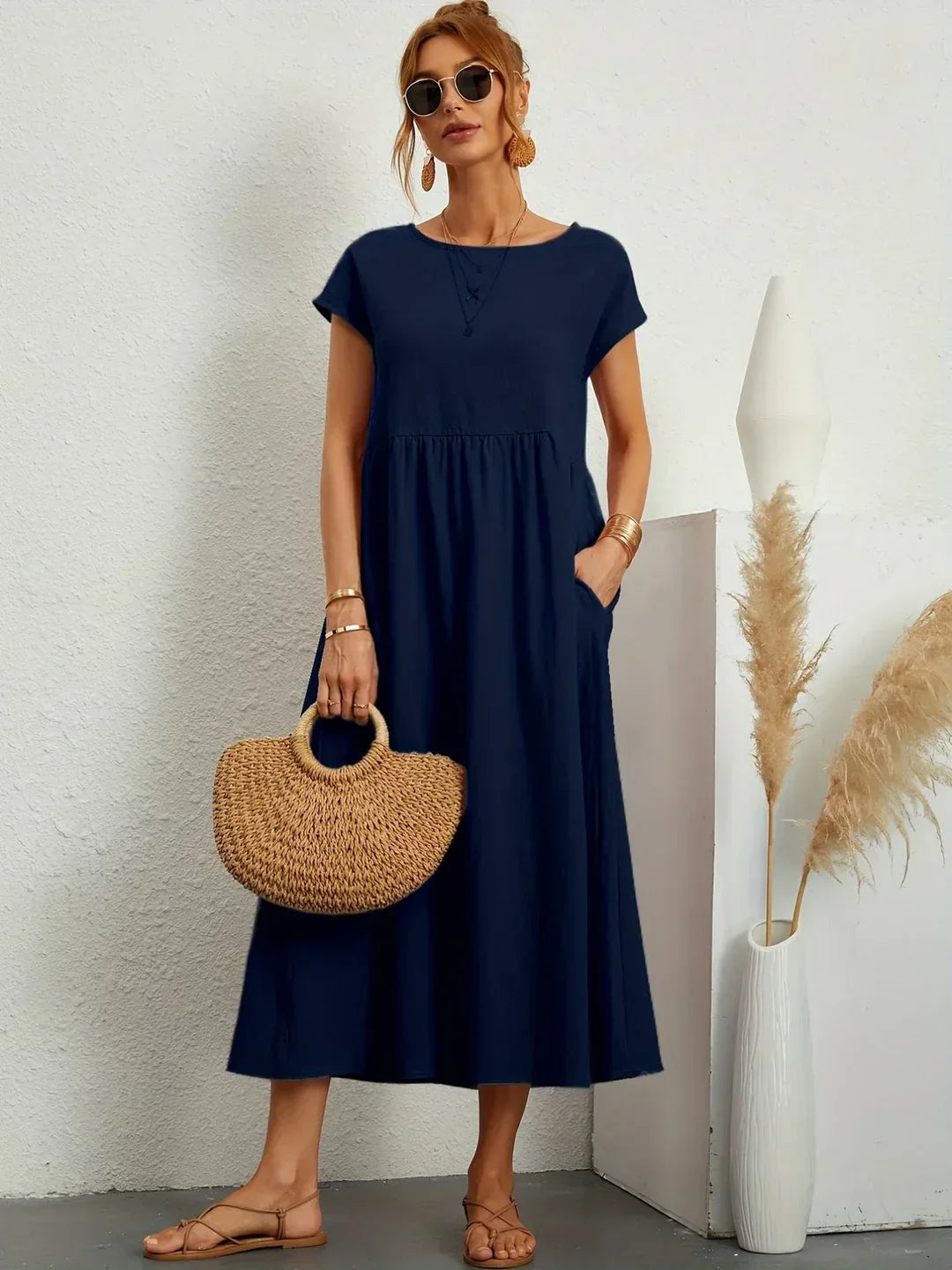 Alba — Vestido midi fluido de elegancia atemporal