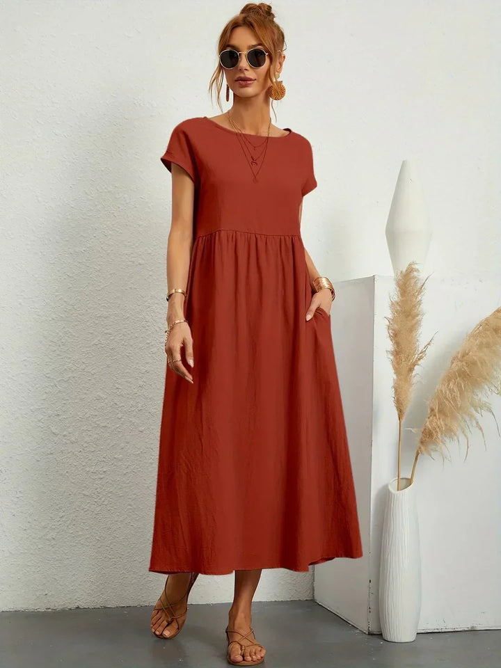 Alba — Vestido midi fluido de elegancia atemporal