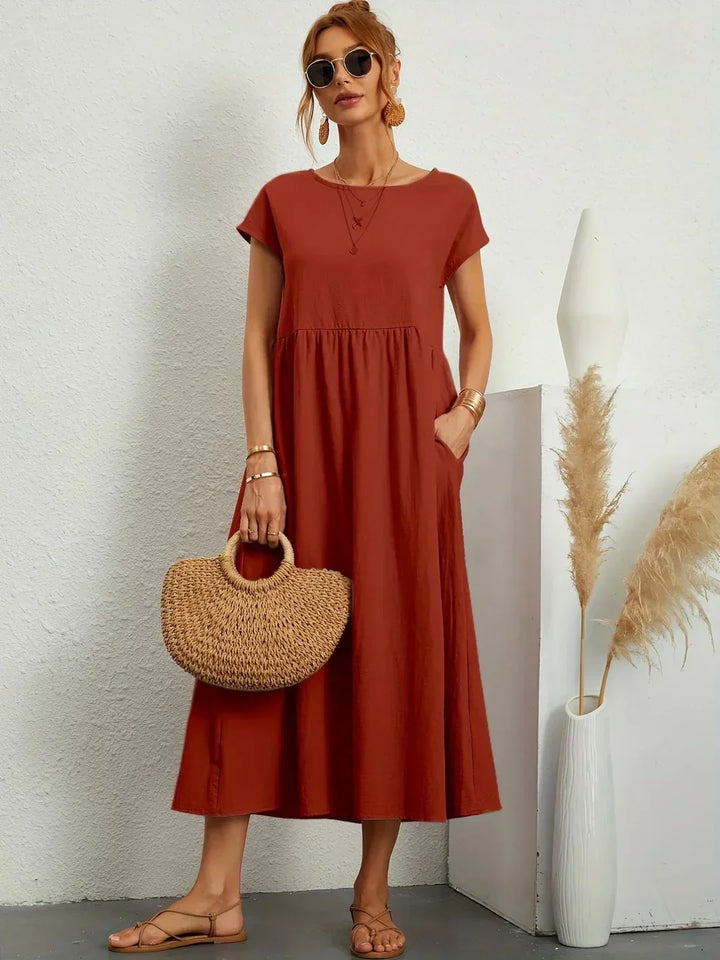 Alba — Vestido midi fluido de elegancia atemporal