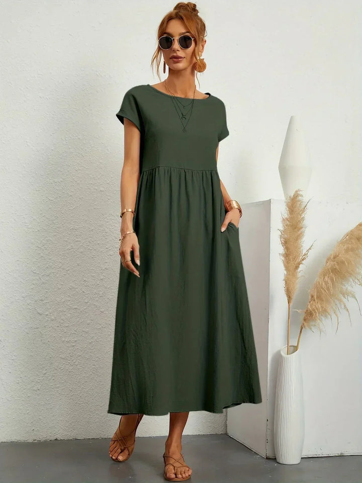 Alba — Vestido midi fluido de elegancia atemporal