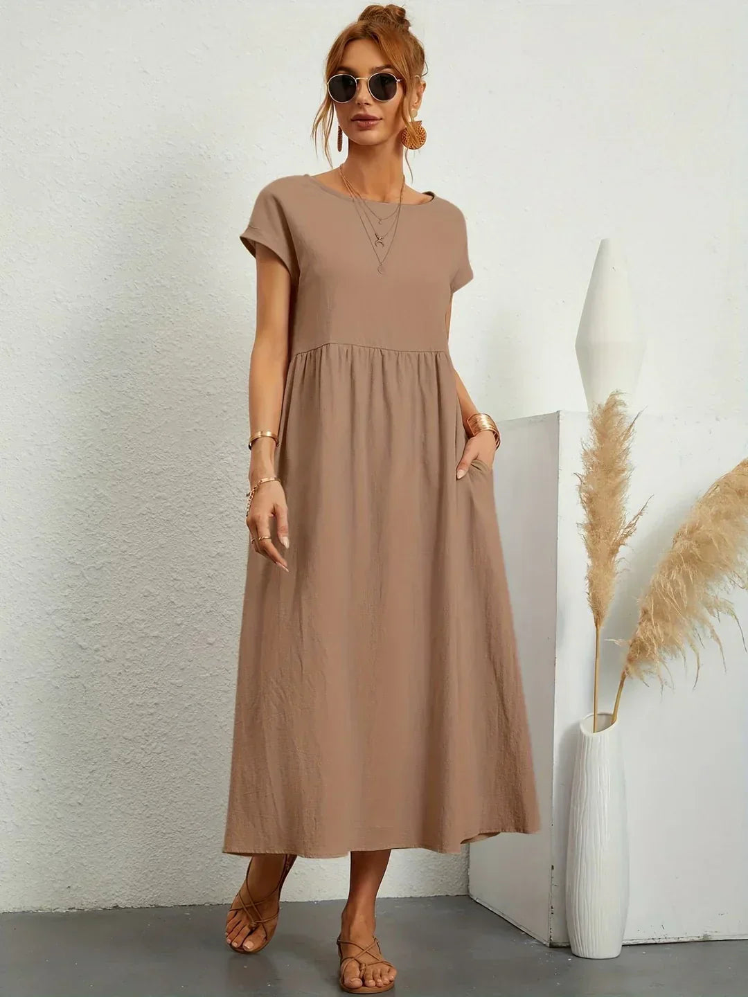 Alba — Vestido midi fluido de elegancia atemporal