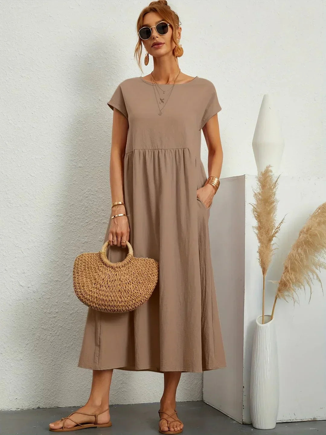 Alba — Vestido midi fluido de elegancia atemporal