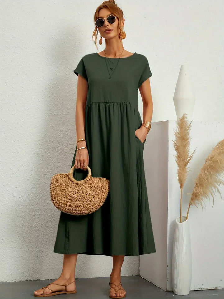 Alba — Vestido midi fluido de elegancia atemporal