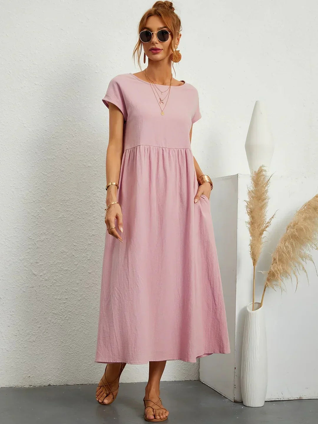Alba — Vestido midi fluido de elegancia atemporal