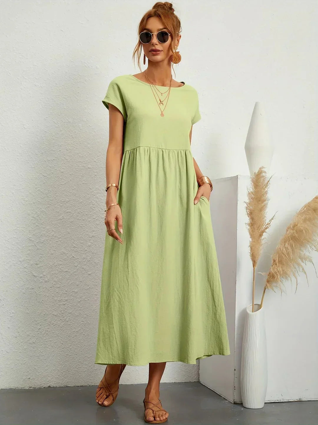 Alba — Vestido midi fluido de elegancia atemporal