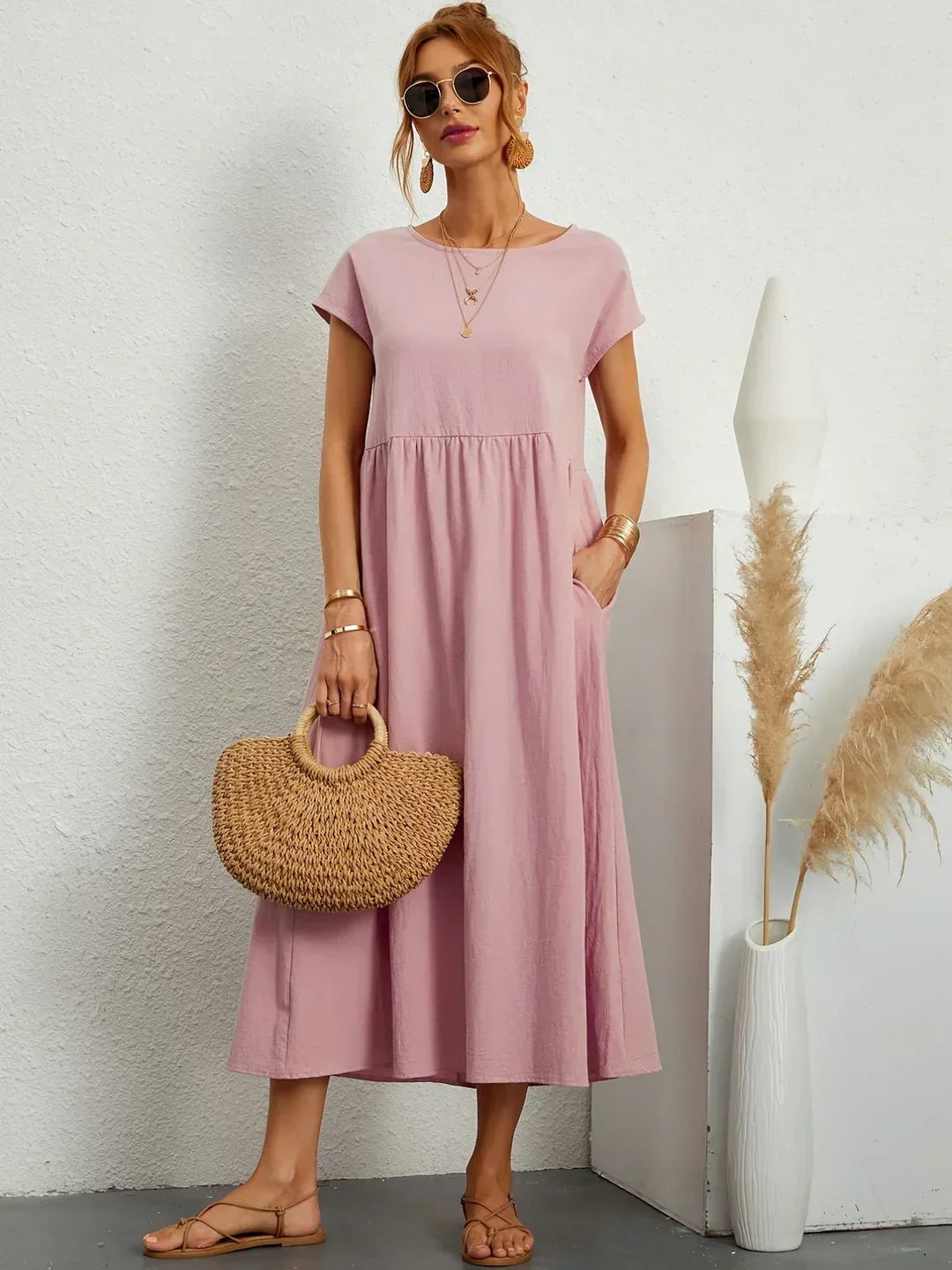 Alba — Vestido midi fluido de elegancia atemporal