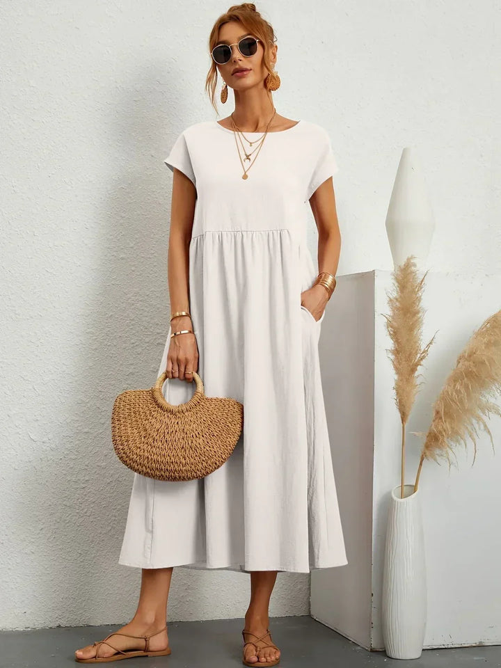 Alba — Vestido midi fluido de elegancia atemporal
