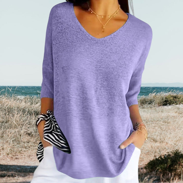 Eileen | Summer V-Neck Top