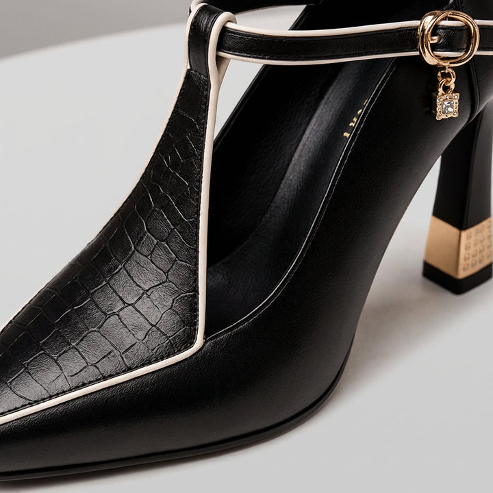 Paloma | Zapatos Tacón Alto Tira en T Mujer