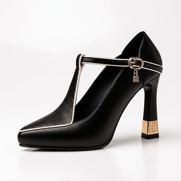 Paloma | Zapatos Tacón Alto Tira en T Mujer