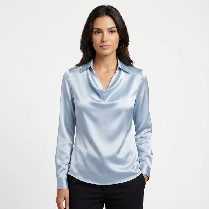 Rowan | Blusa Drapeada de Manga Larga para Mujer