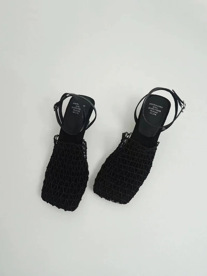 Fallon Mesh Weave Heels