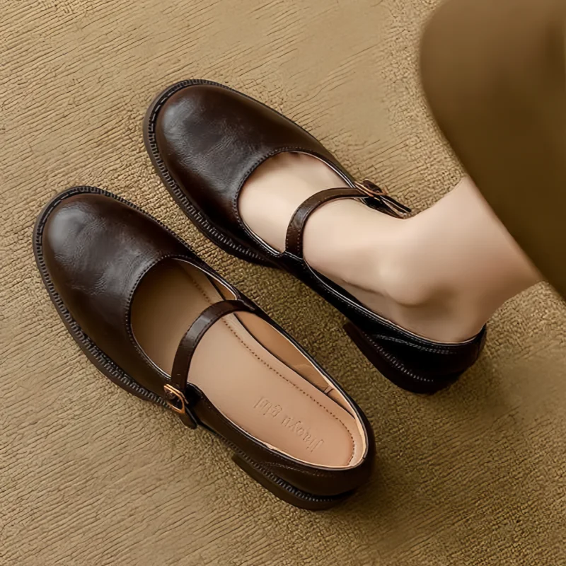 Lucienne | Mary Janes classiques en cuir