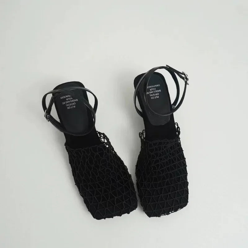 Fallon Mesh Weave Heels