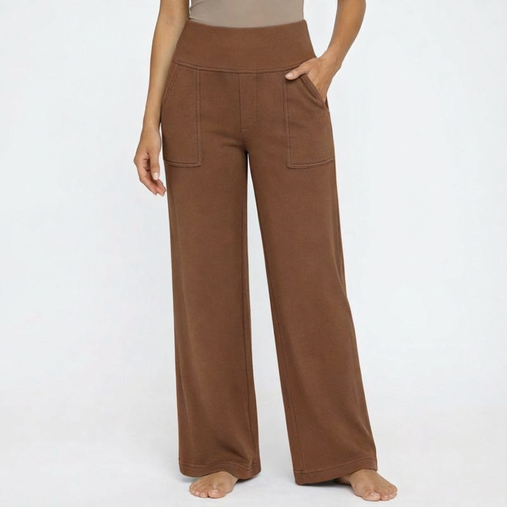 Sarah | Pantalones de Mujer de Pierna Ancha y Cintura Alta