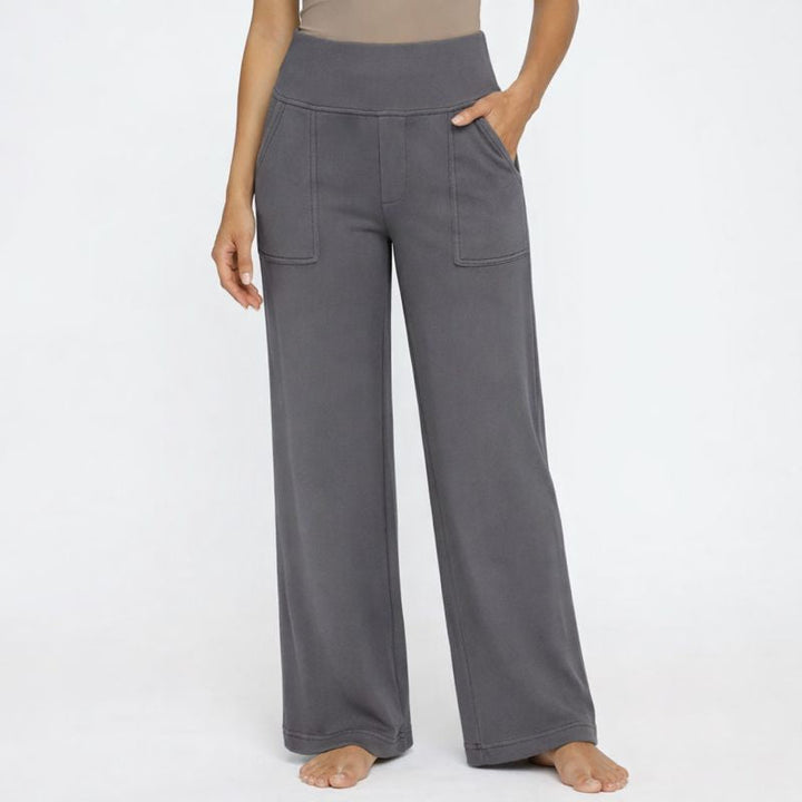 Sarah | Pantalones de Mujer de Pierna Ancha y Cintura Alta