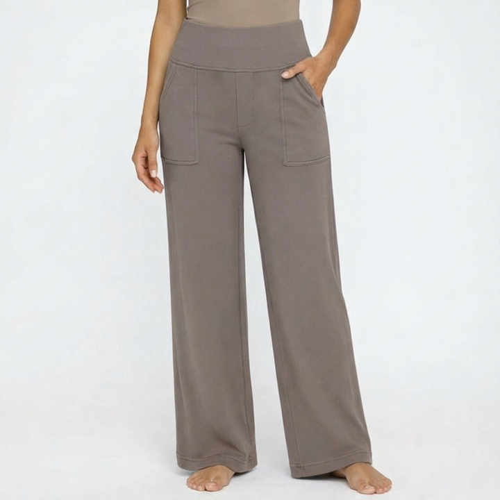 Sarah | Pantalones de Mujer de Pierna Ancha y Cintura Alta