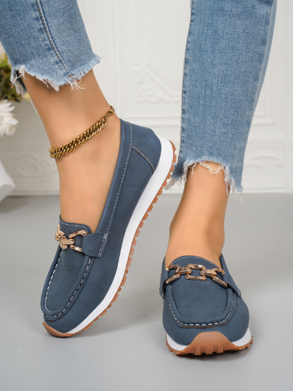 Ginette | Mocassins plats orthopédiques à boucle