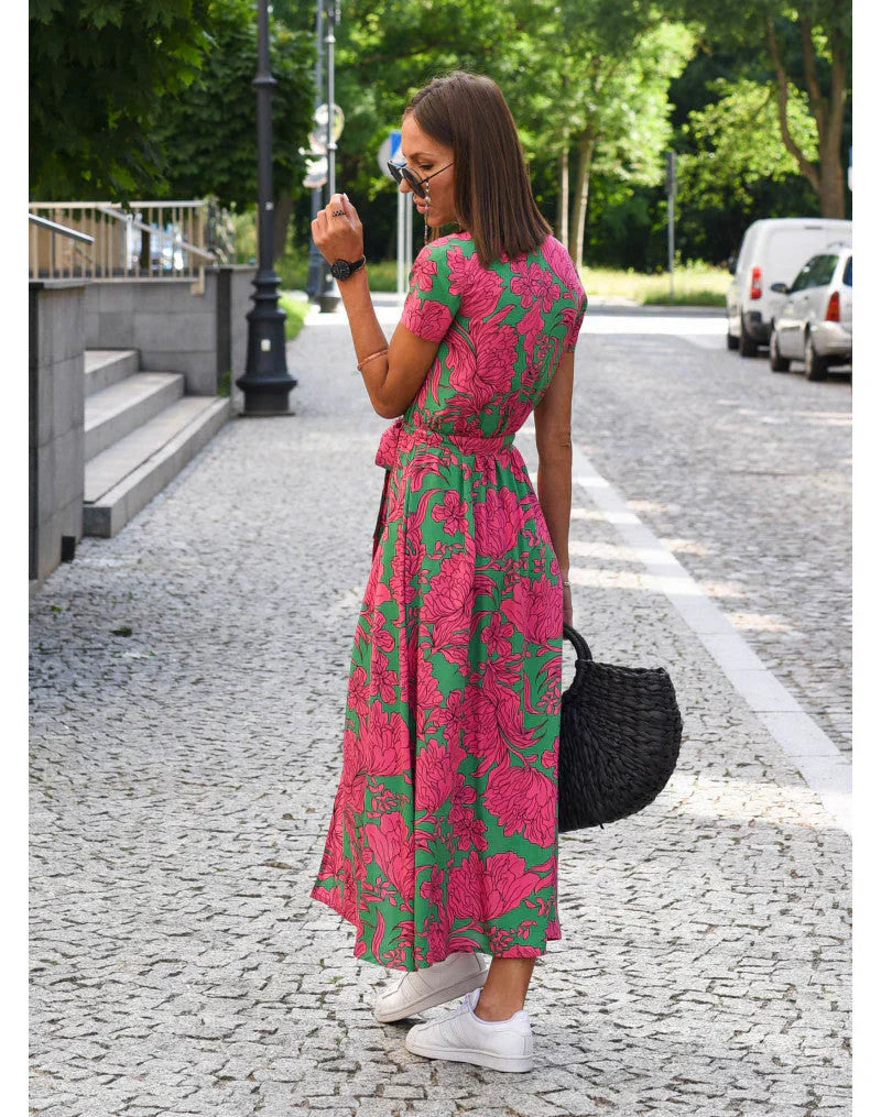Julia | Robe élégante à col en V