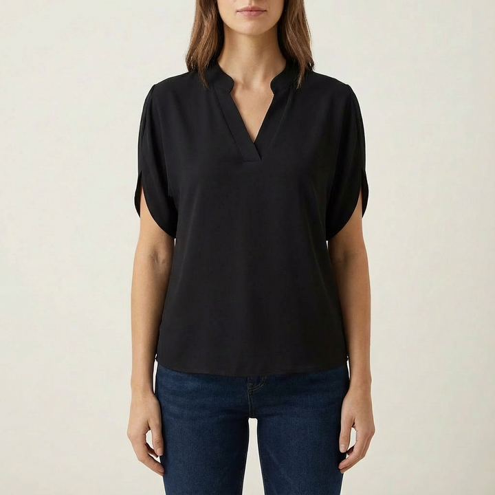 Selena | Blusa de Mujer con Cuello en V y Manga Abierta
