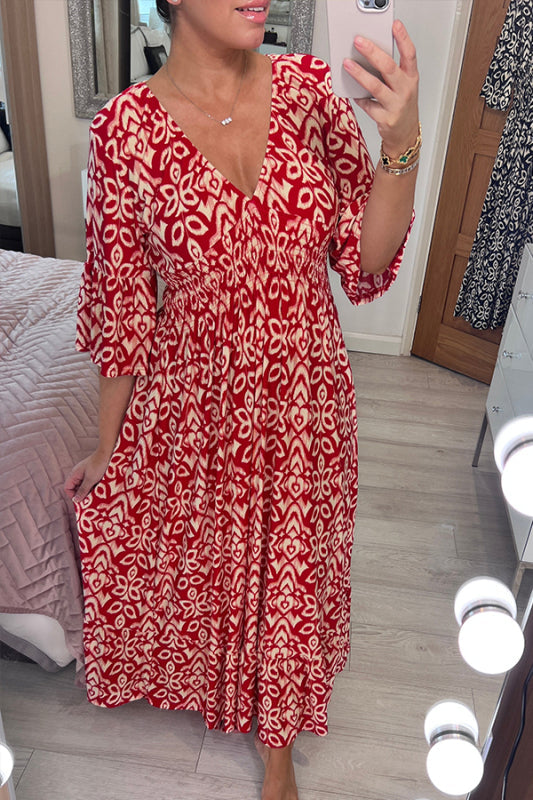 Selene Bohemian Midi Dress
