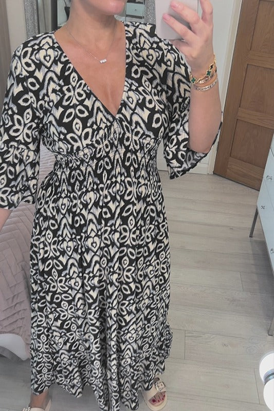 Selene Bohemian Midi Dress