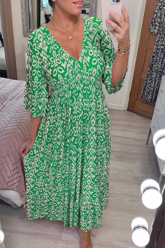 Selene Bohemian Midi Dress
