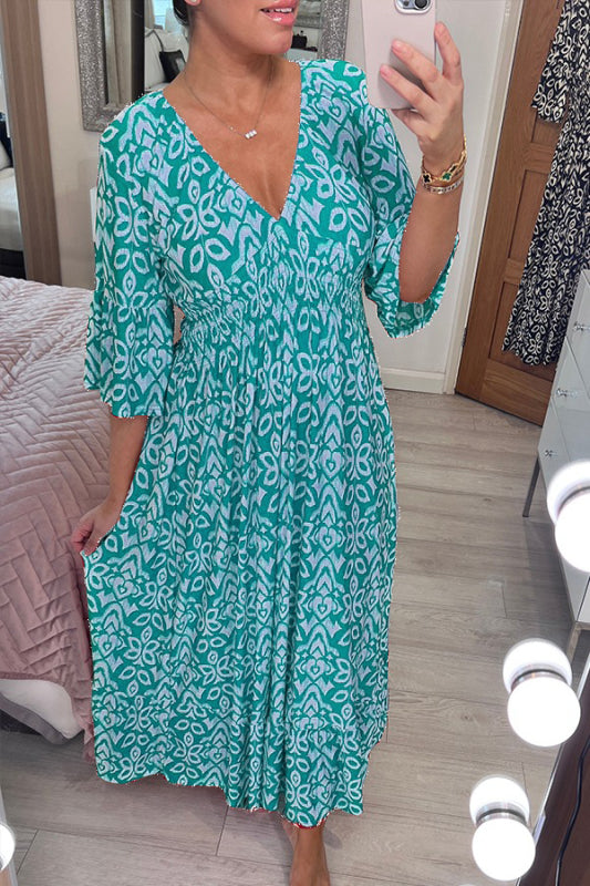 Selene Bohemian Midi Dress