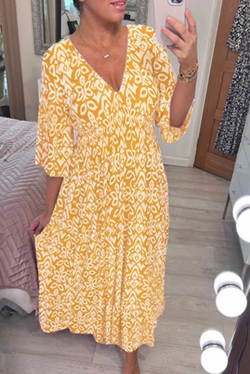 Selene Bohemian Midi Dress