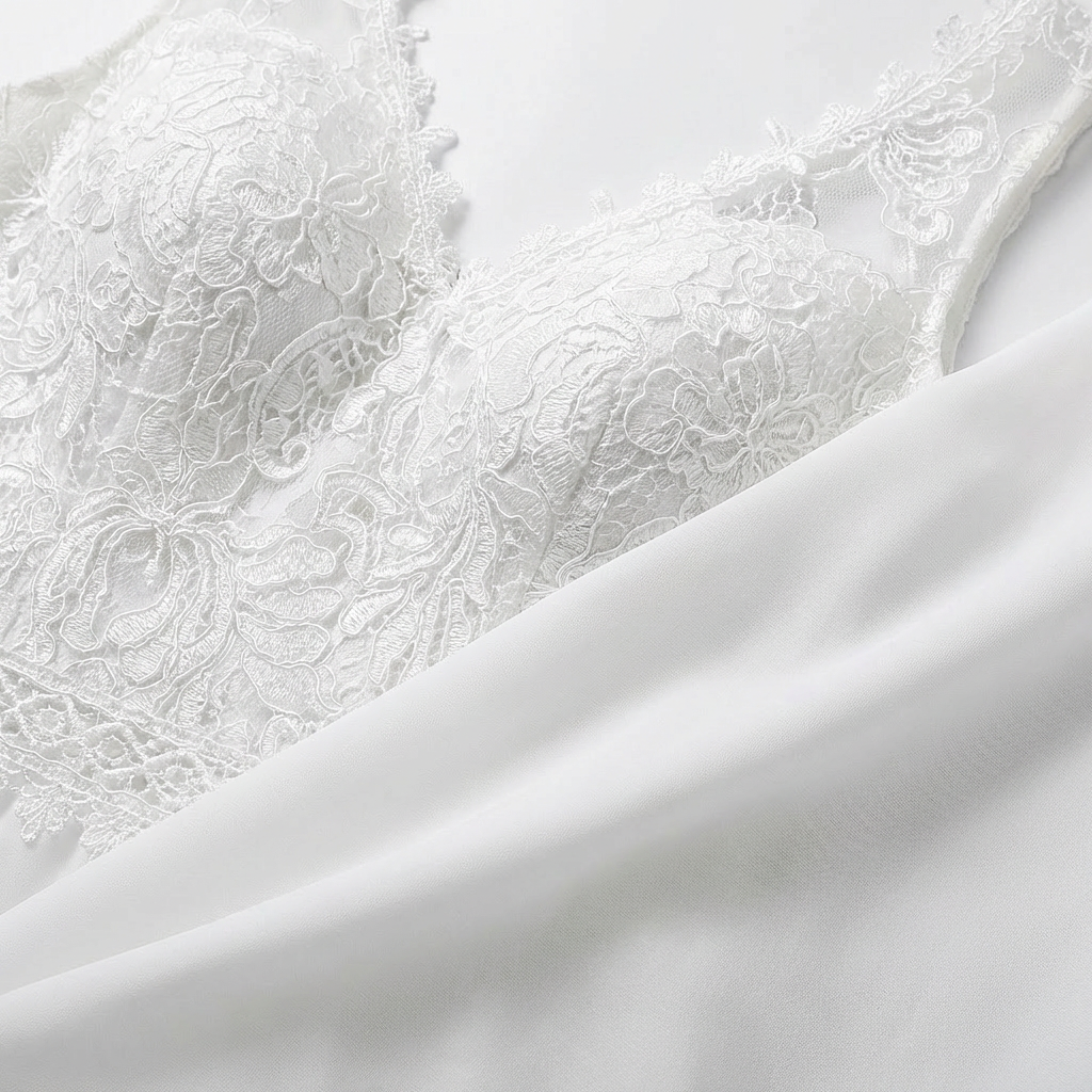 Sofia | Mujer Blanco Vestido Maxi Con Corpiño De Encaje Y Abertura Lateral | Nupcial