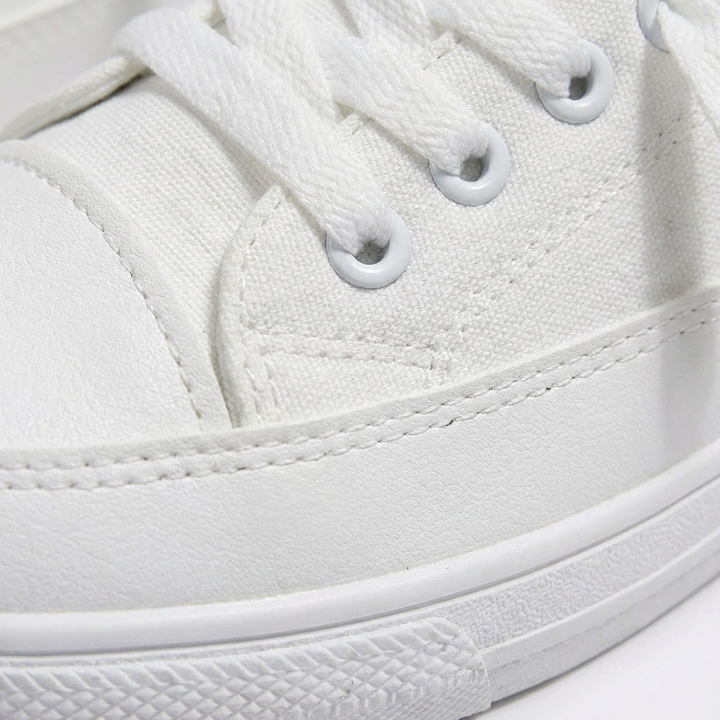 Sofia | Mujer Blanco Zapatillas Con Cordones Y Suela Plana | Casual