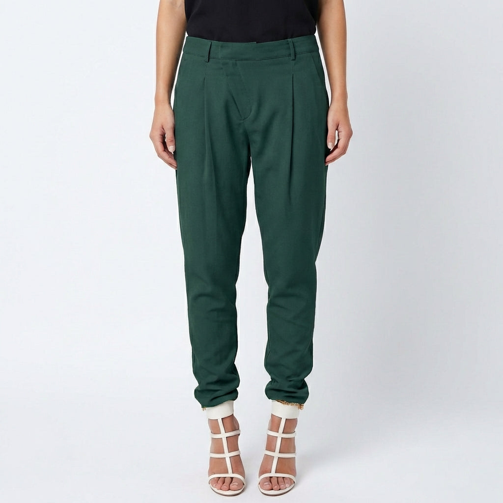 Sofia | Pantalón De Vestir Mujer Con Bajo Ajustado Y Bolsillos Laterales | Elegante