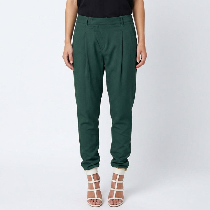 Sofia | Pantalón De Vestir Mujer Con Bajo Ajustado Y Bolsillos Laterales | Elegante