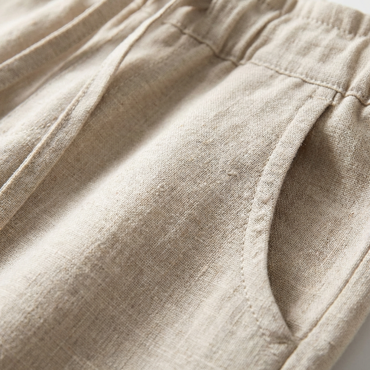 Sofia | Pantalón Mujer Con Cintura Con Cordón Y Bajo Doblado | Casual