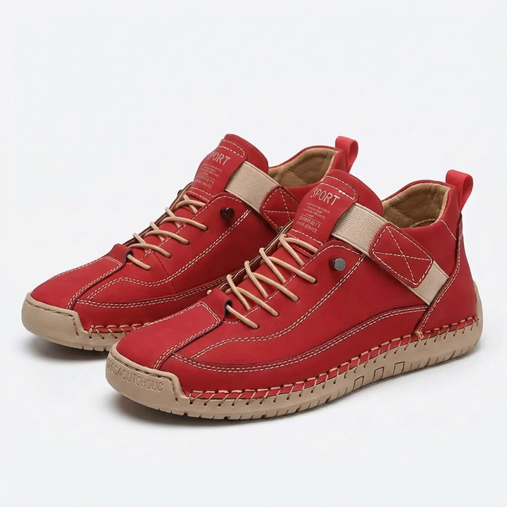 Sofia | Zapatillas Mujer Con Costura Trenzada Y Cierre Velcro | Casual