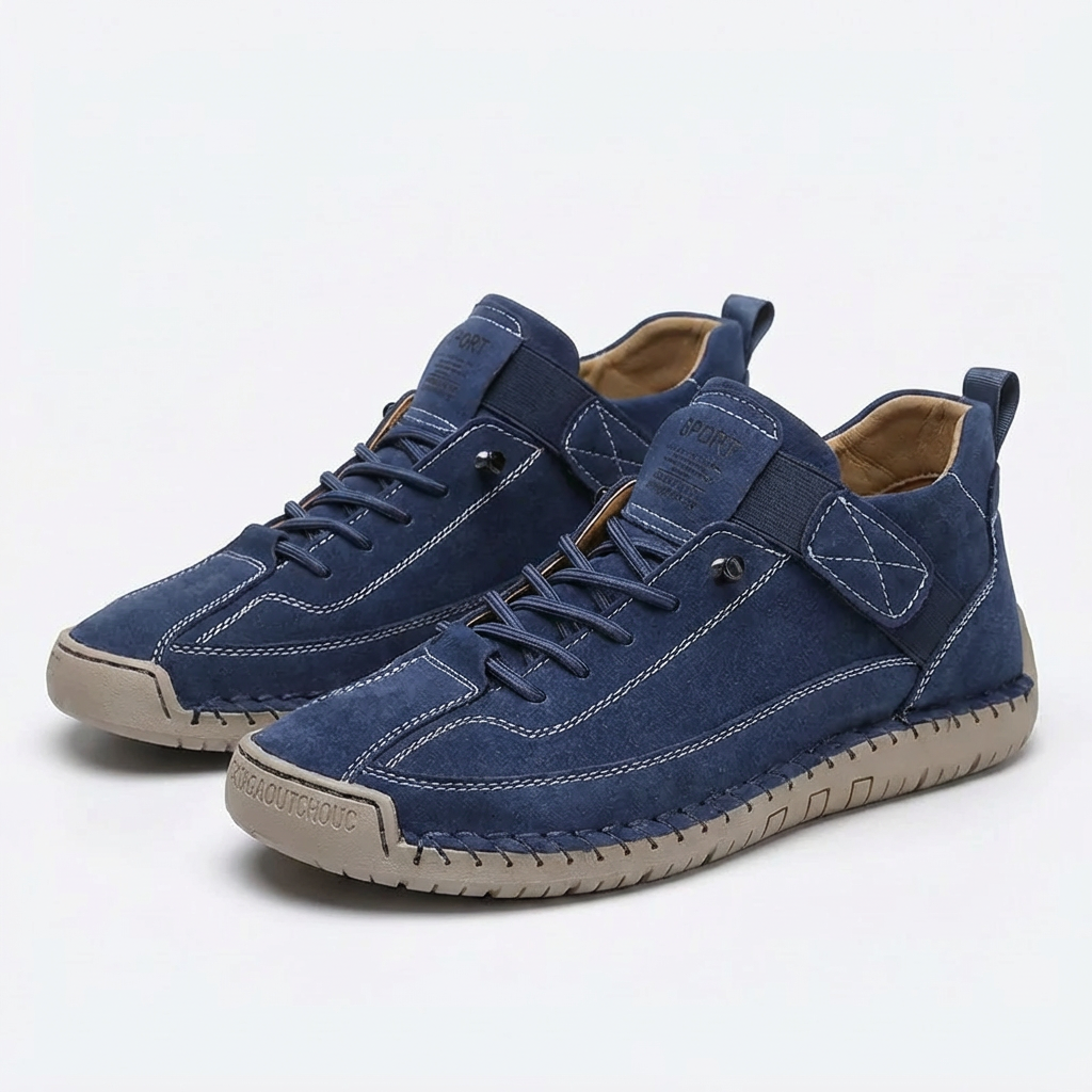 Sofia | Zapatillas Mujer Con Costura Trenzada Y Cierre Velcro | Casual