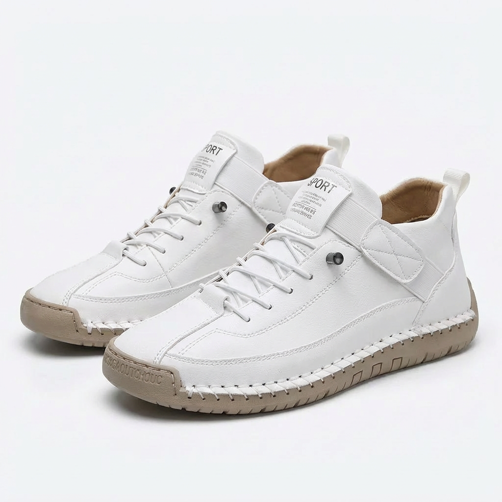 Sofia | Zapatillas Mujer Con Costura Trenzada Y Cierre Velcro | Casual