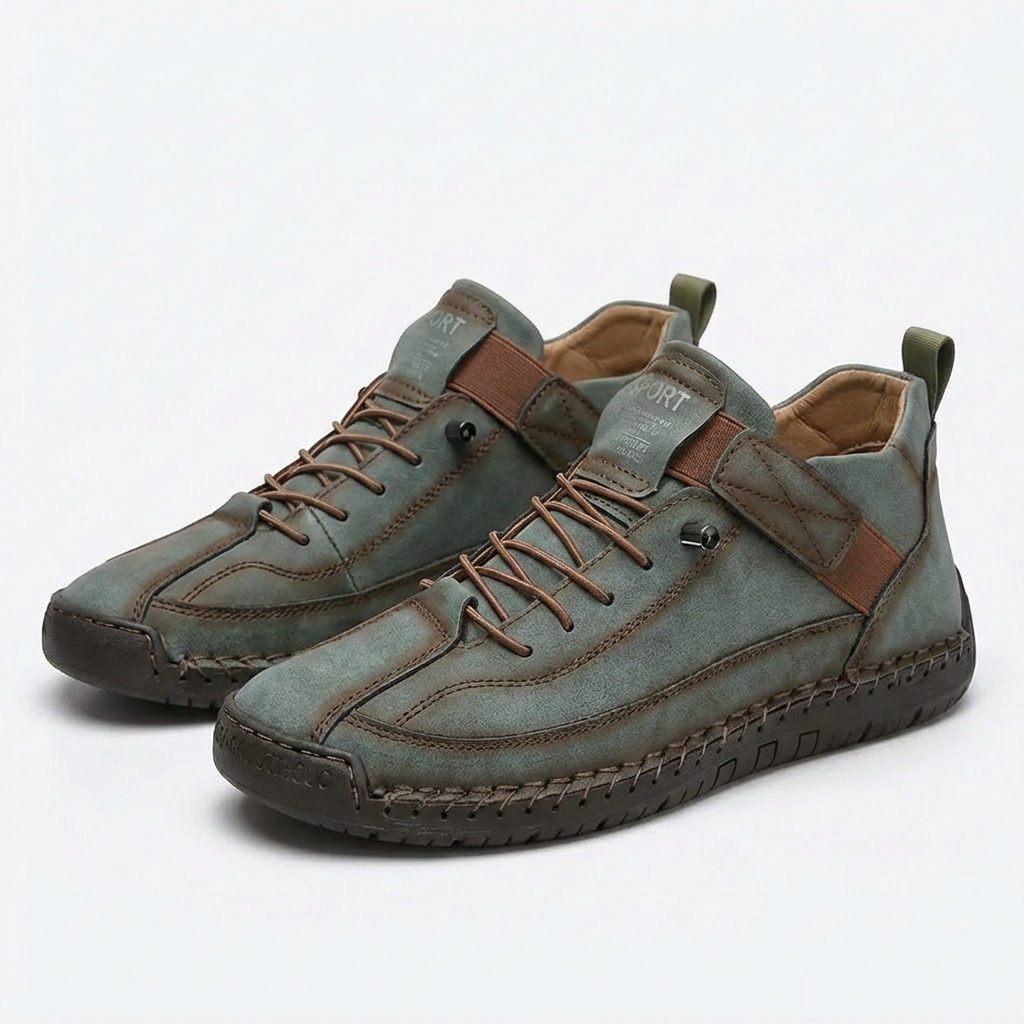 Sofia | Zapatillas Mujer Con Costura Trenzada Y Cierre Velcro | Casual